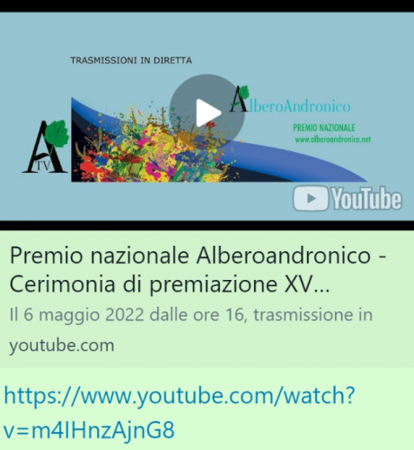 Read more about the article Premio Nazionale Alberoandronico: Cerimonia di Premiazione della XV edizione – Le registrazioni